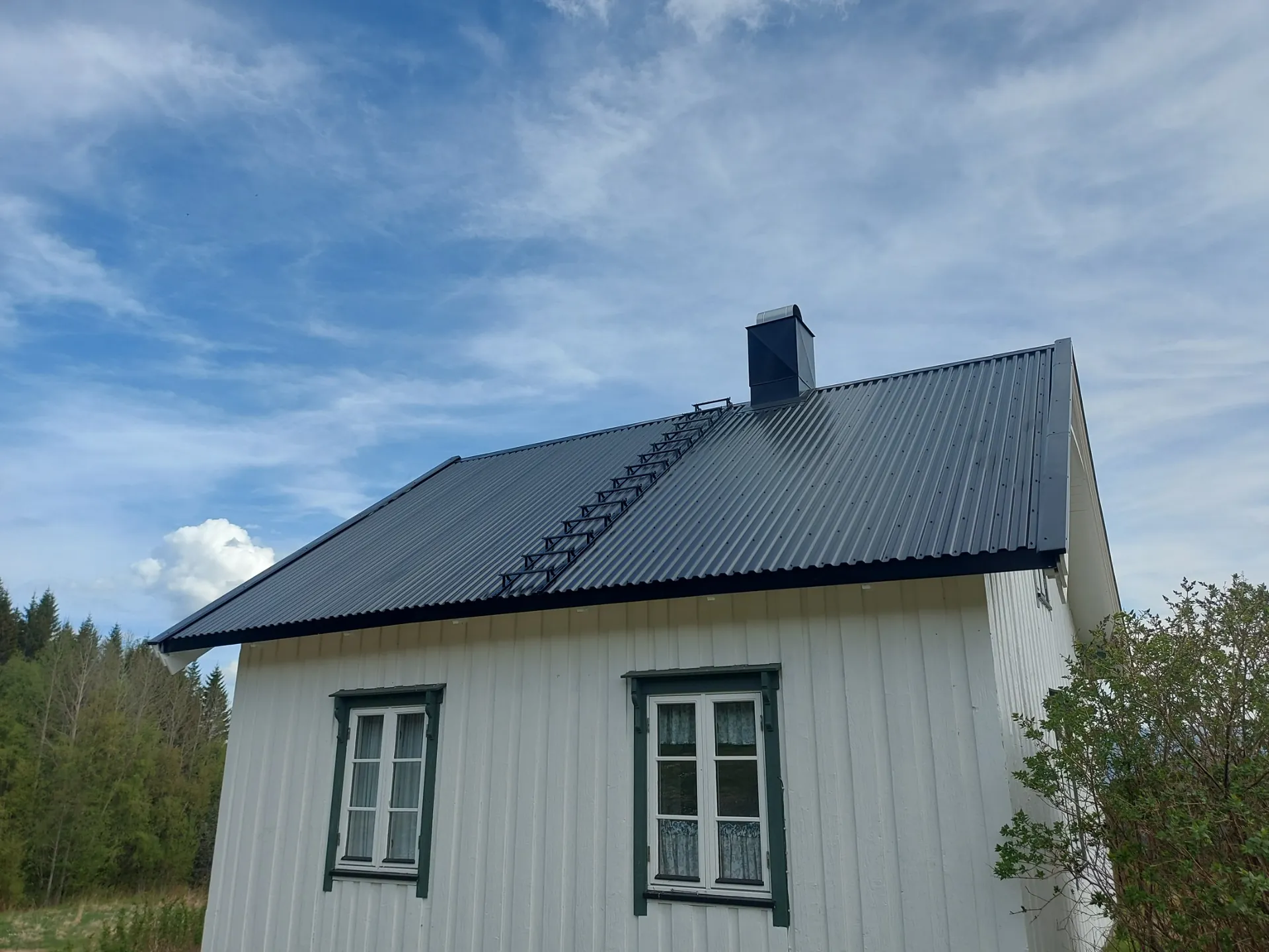 Trapesplater på tak